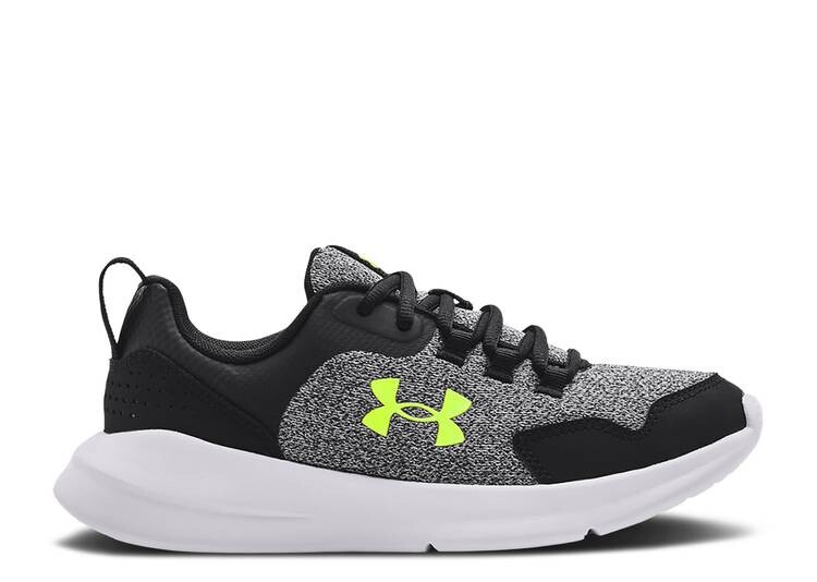 

Кроссовки Under Armour ESSENTIAL GS 'BLACK NEON GREEN', черный