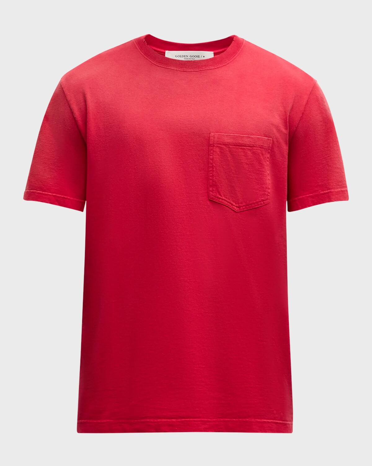 

Мужская футболка из марлевого хлопка Journey Golden Goose, цвет Urban Red/ Dark Red