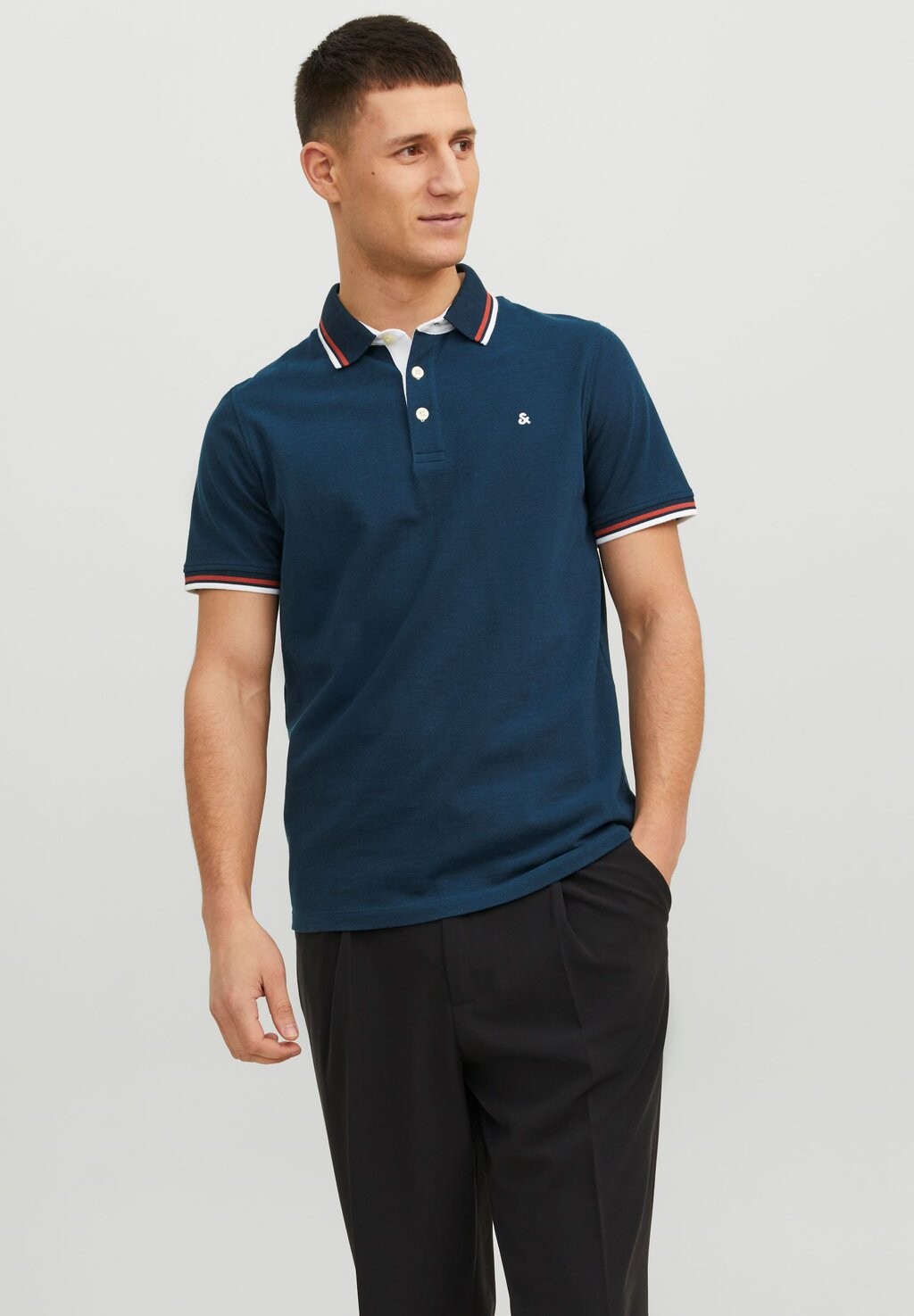 

Рубашка-поло EPAULOS SS NOOS Jack & Jones, матросский синий