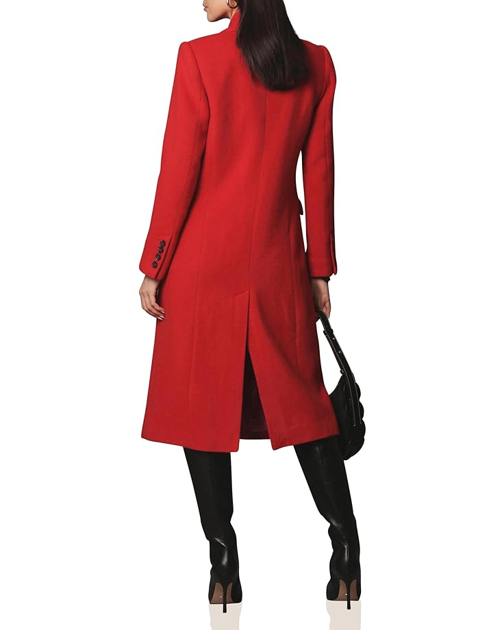 Пальто Avec Les Filles Wool Blend Double-Breasted Coat, цвет Crimson