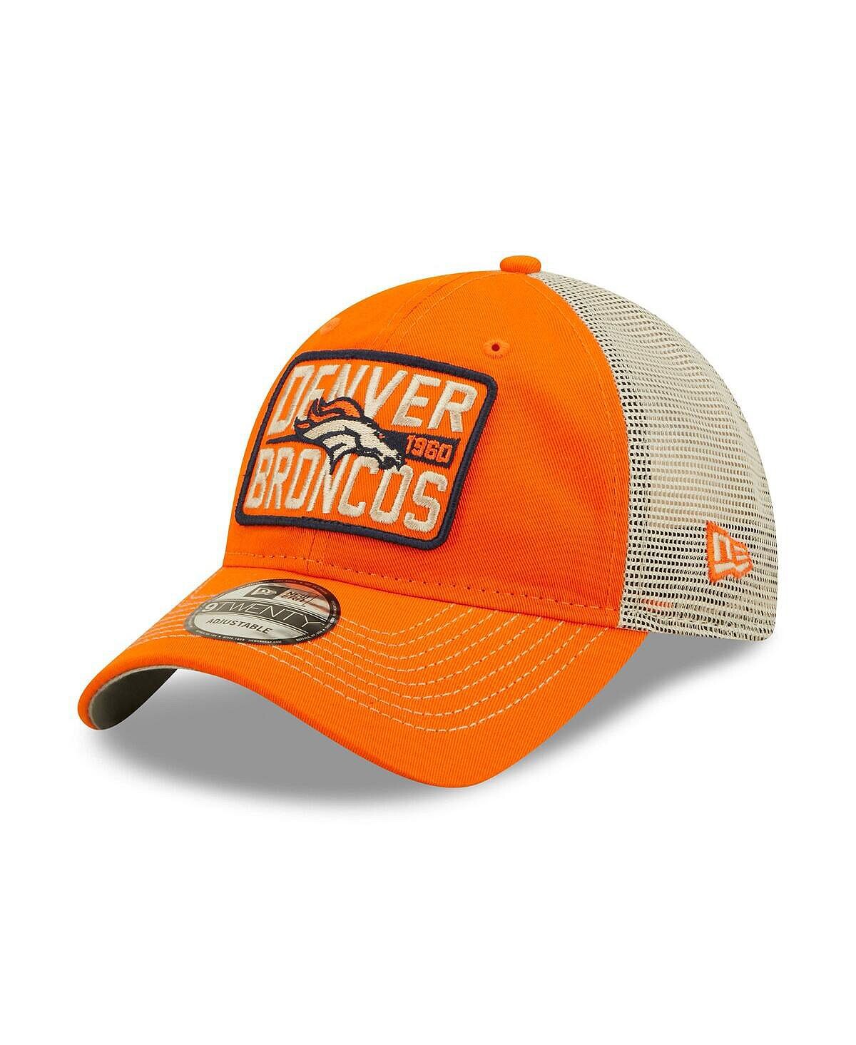 

Мужская оранжево-натуральная кепка Denver Broncos Devoted Trucker 9TWENTY Snapback New Era