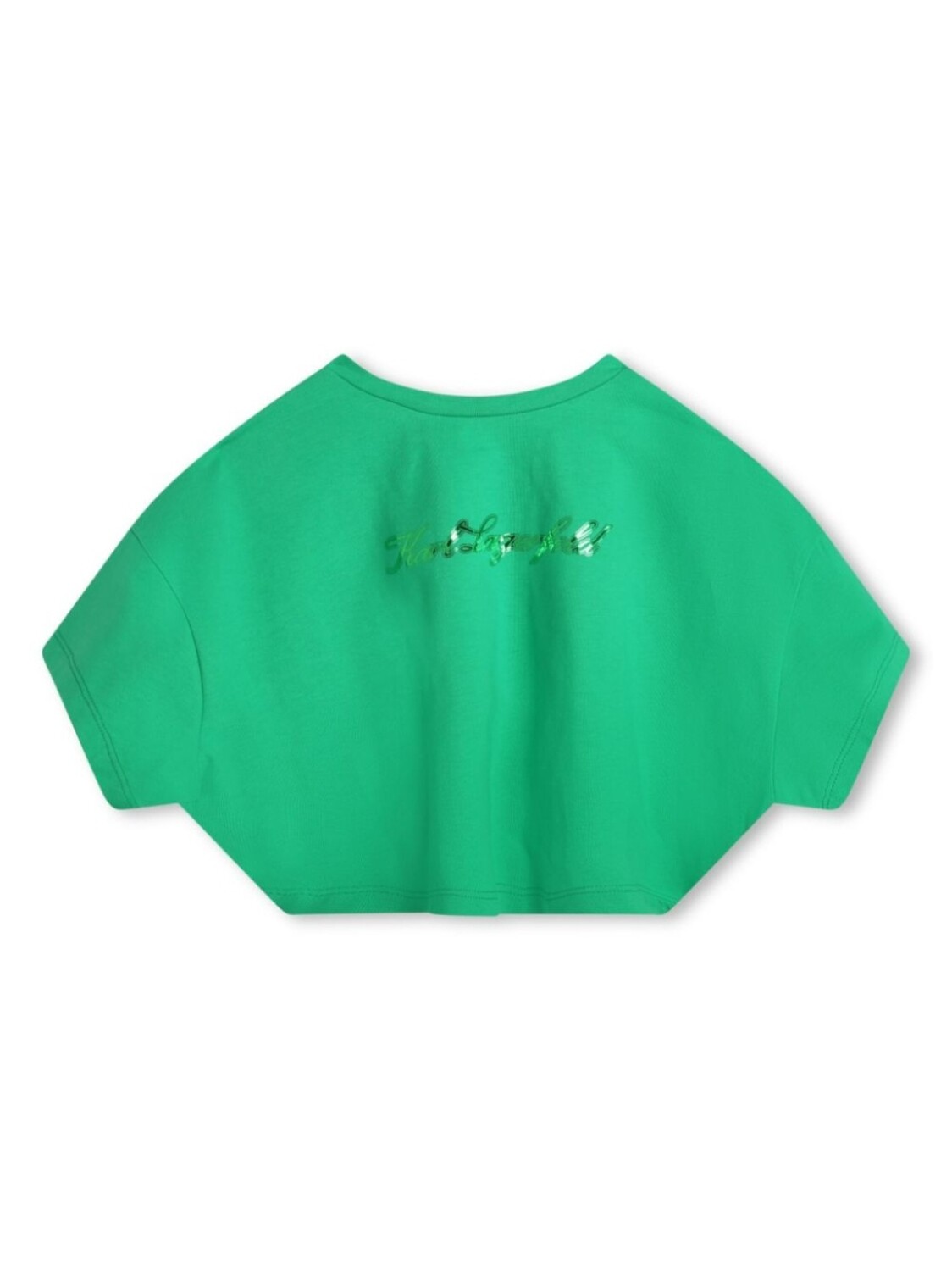 

Karl Lagerfeld Kids укороченная футболка Karl Signature, зеленый