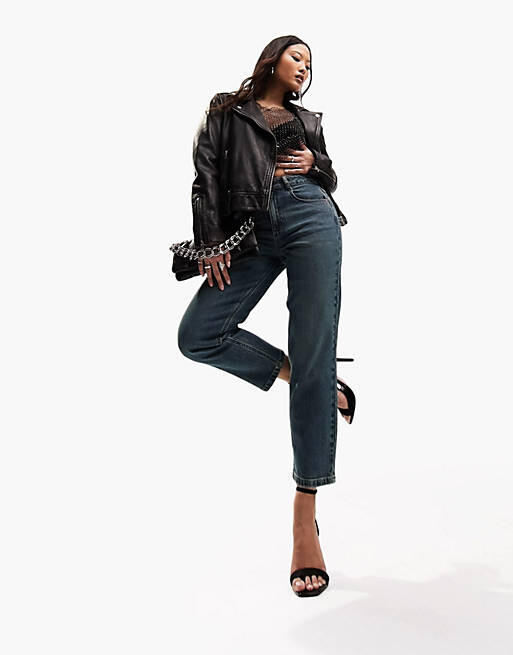 

Синие узкие джинсы для мам ASOS DESIGN Petite