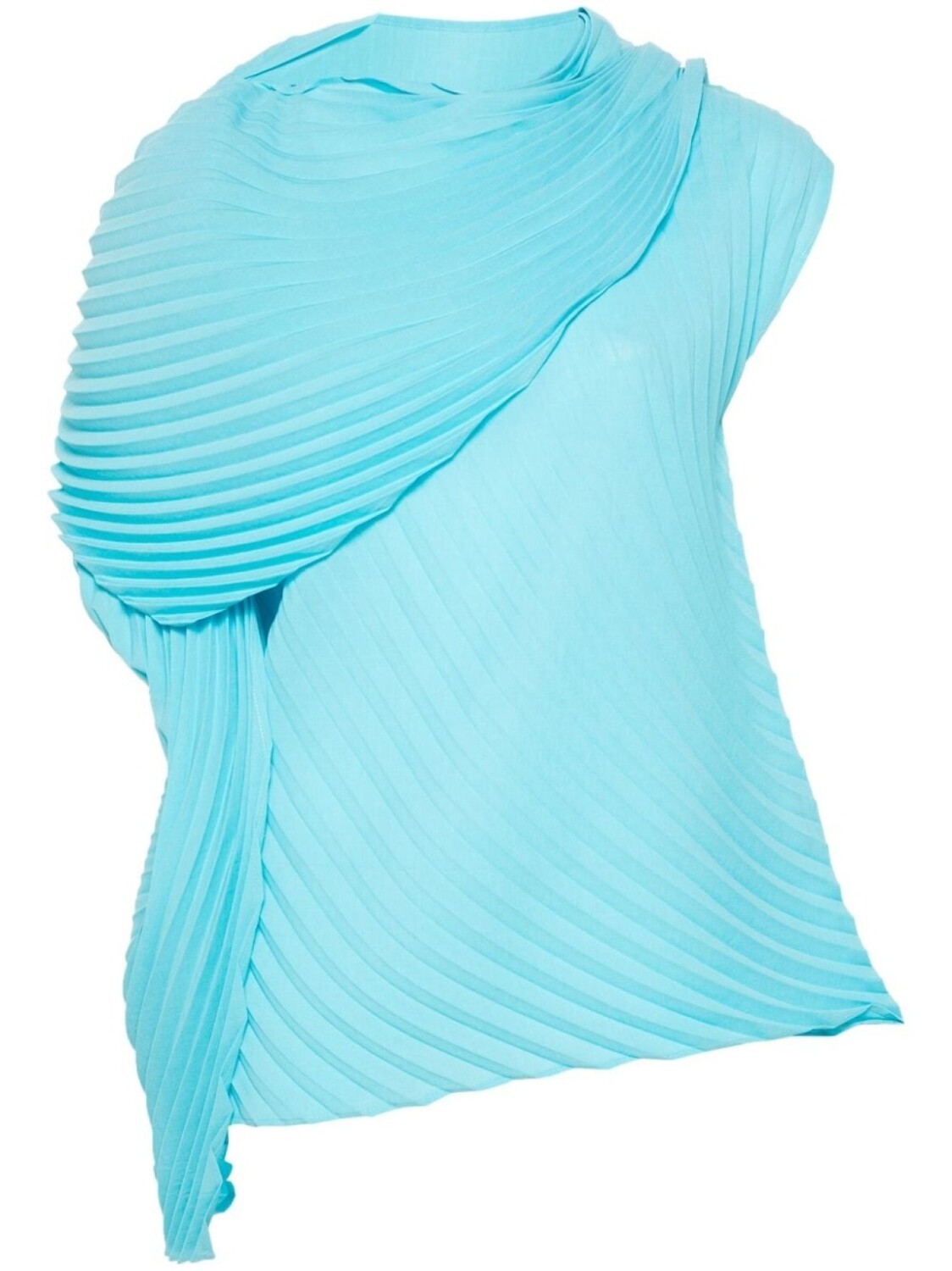 

Issey Miyake топ Wrapped Pleats, синий