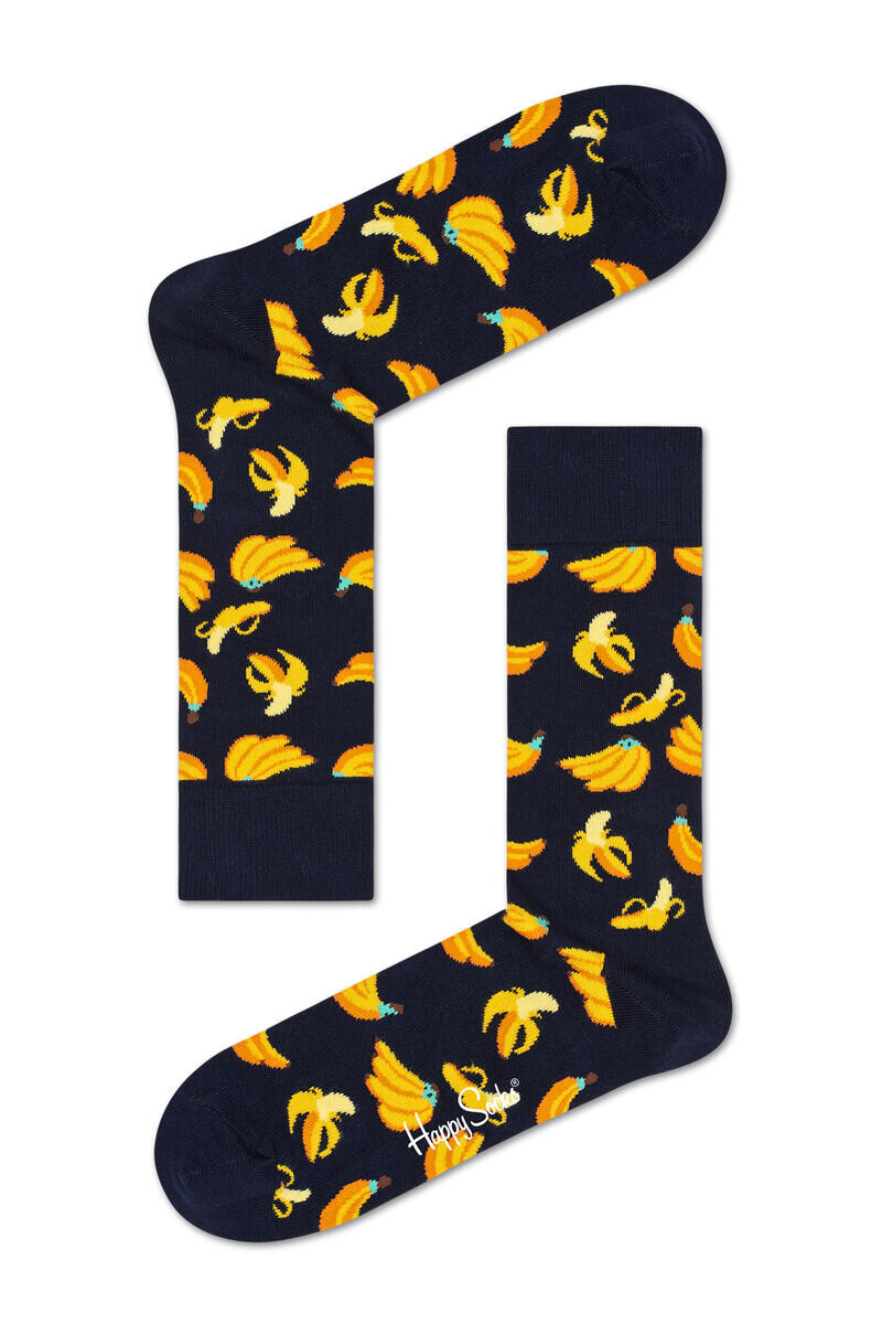 

Банановый носок Happy Socks, синий