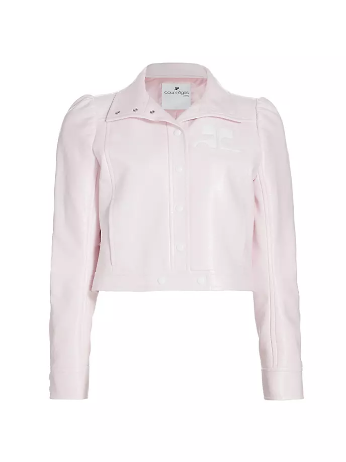 Виниловая куртка Reedition Courreges, цвет pale pink