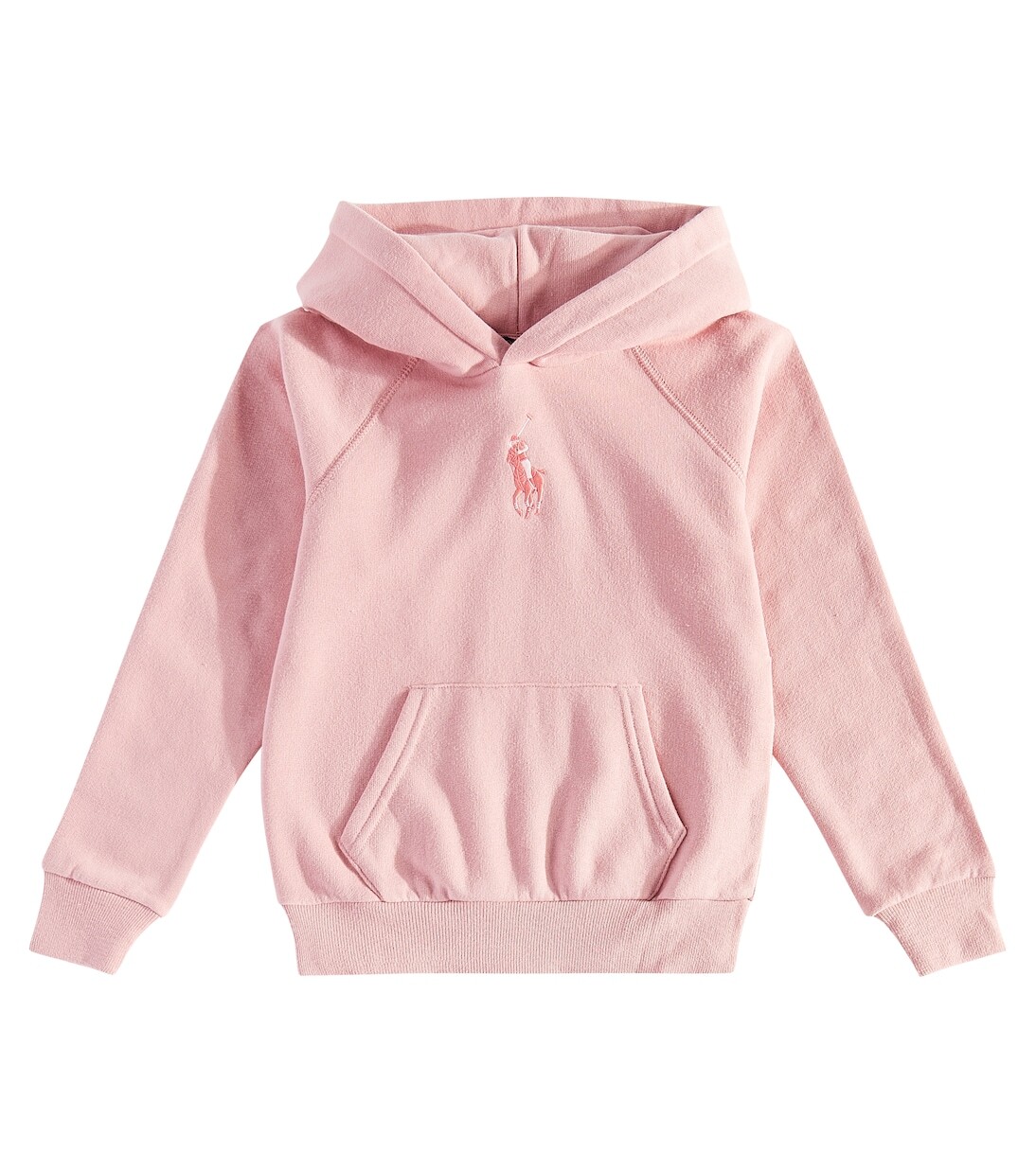 

Худи из хлопкового джерси с логотипом Polo Ralph Lauren, розовый