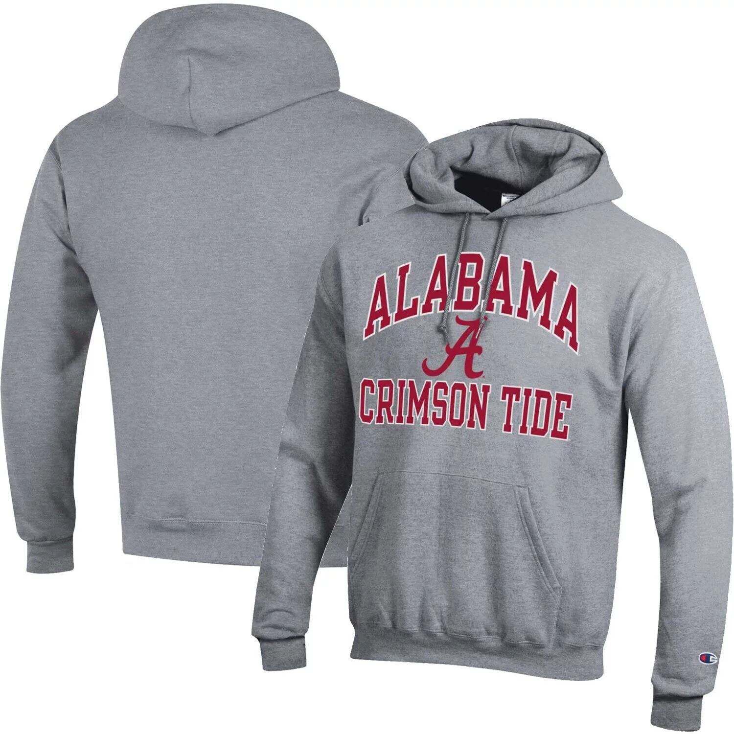 

Мужской пуловер с капюшоном серого цвета Alabama Crimson Tide High Motor Champion