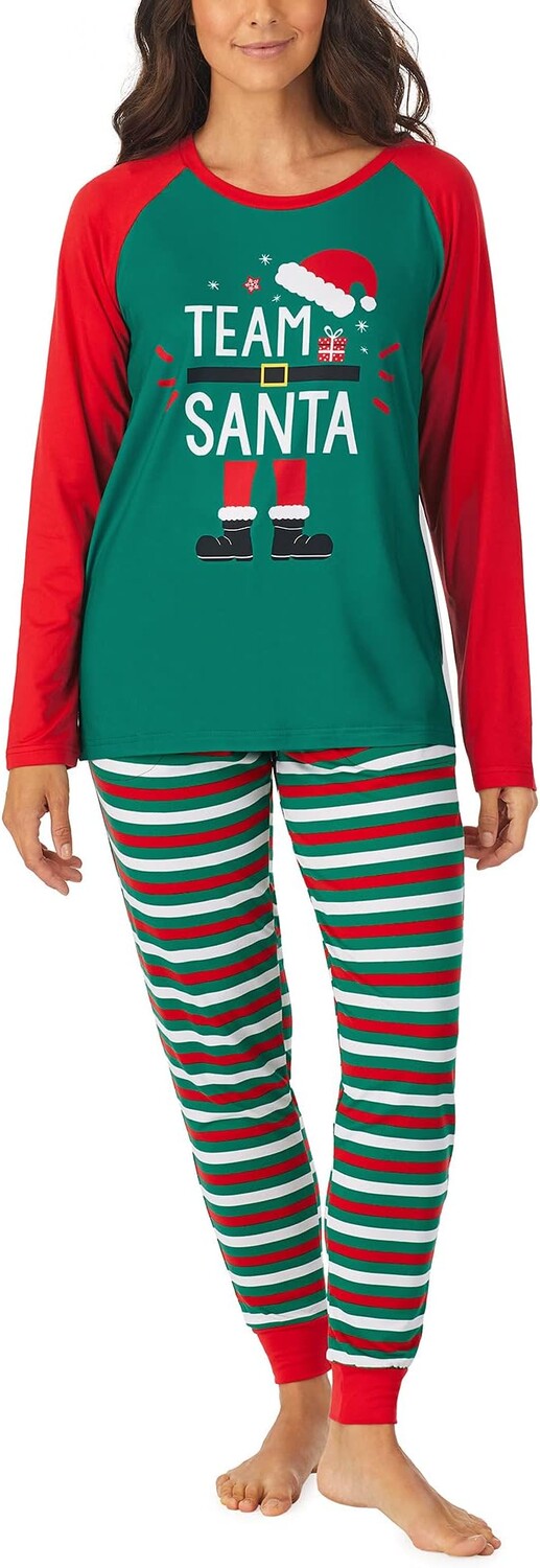 

Длинный пижамный комплект Elf Pajamarama, цвет Holiday Stripe