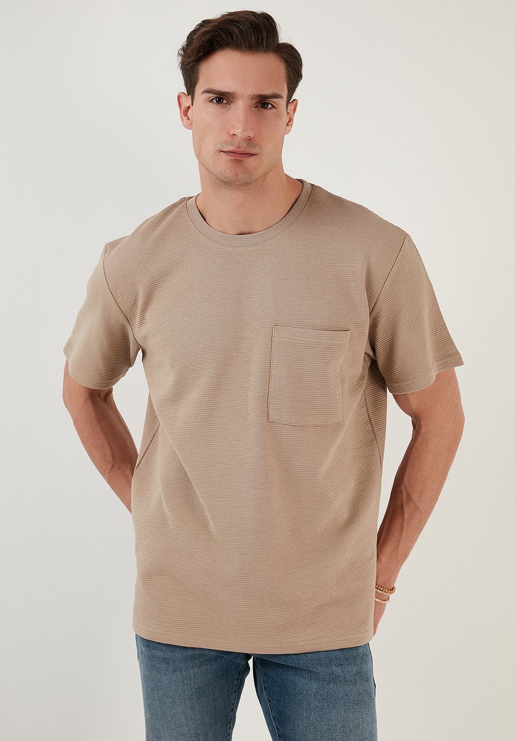 Базовая футболка LOOSE FIT Buratti, цвет safari футболка базовая loose fit ac