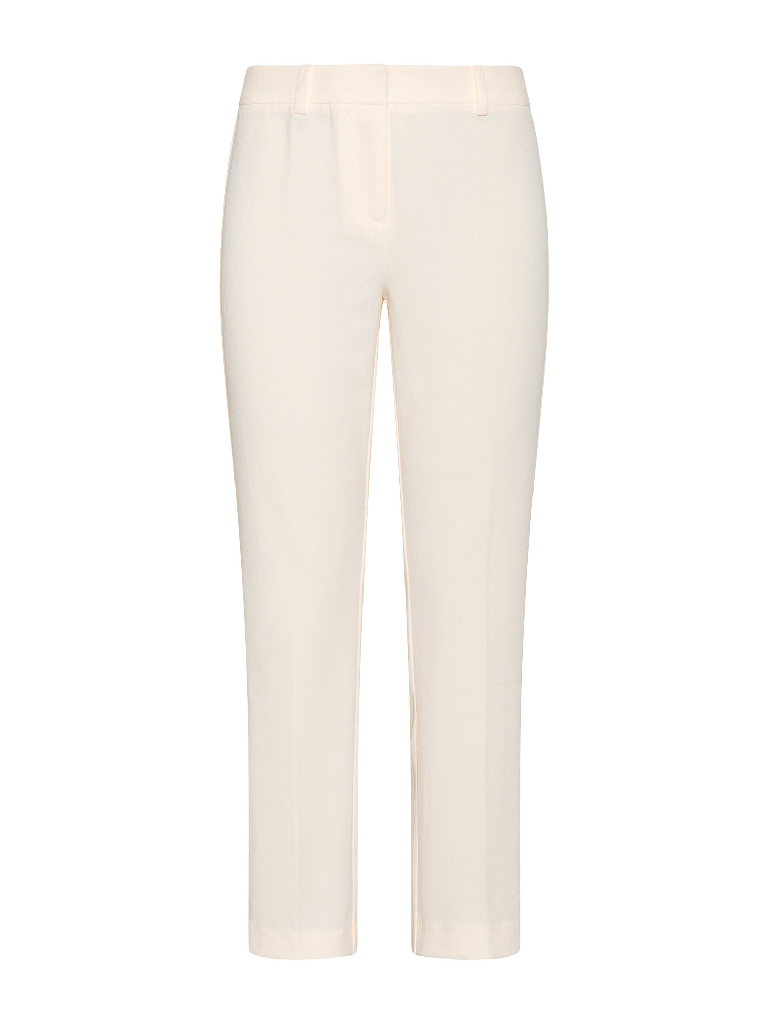 Koan Knitwear Расклешенные брюки из крепа, белый