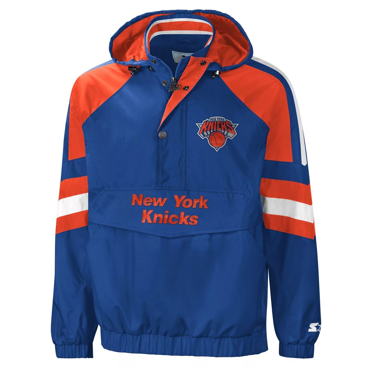 

Мужская синяя/оранжевая куртка на молнии New York Knicks The Pro II Starter