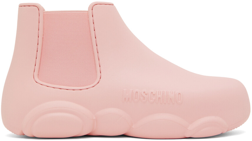 

Розовые ботильоны Moschino Gummy, Розовый