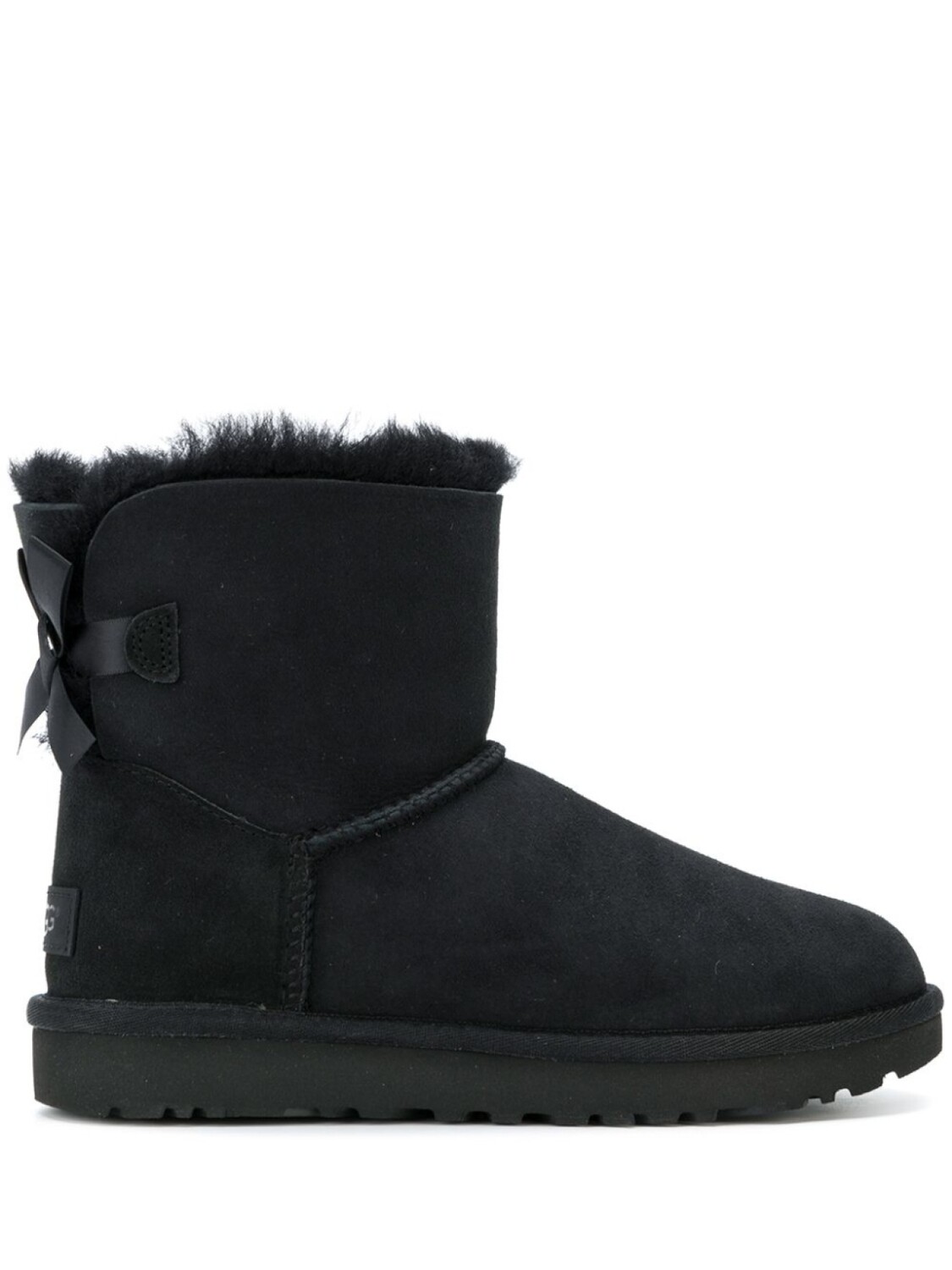 

UGG угги с бантом, черный