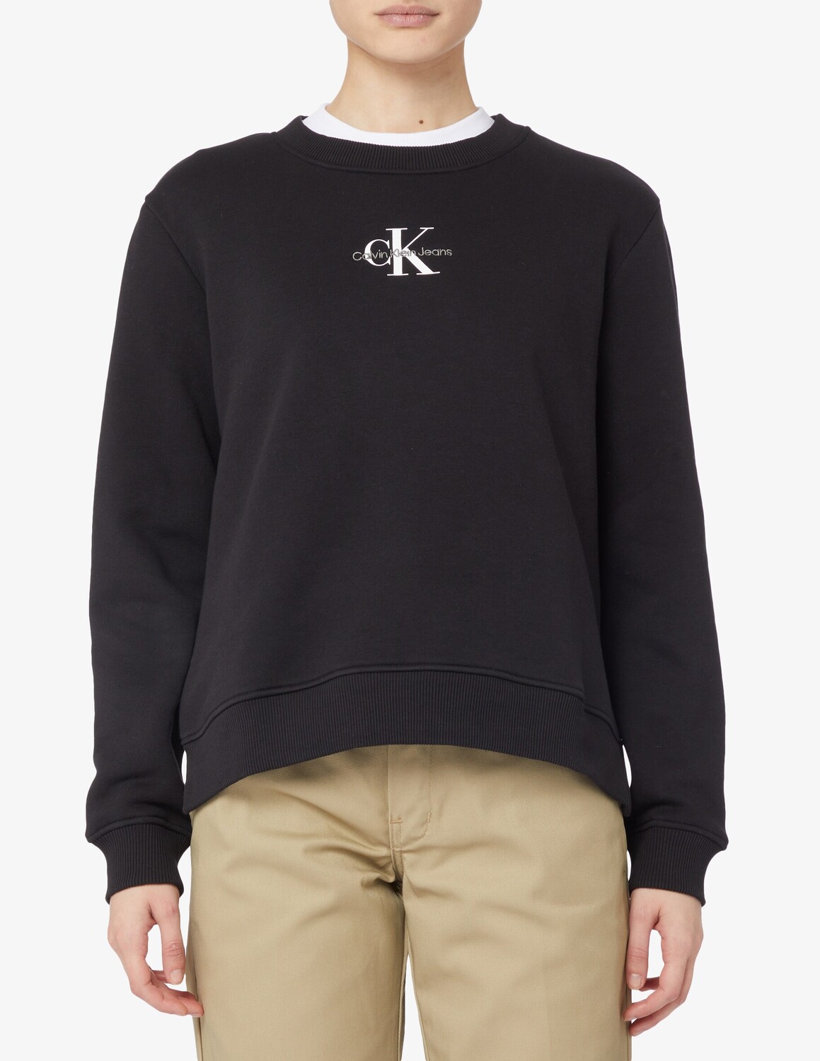 

Толстовка с монологом Calvin Klein Jeans, черный