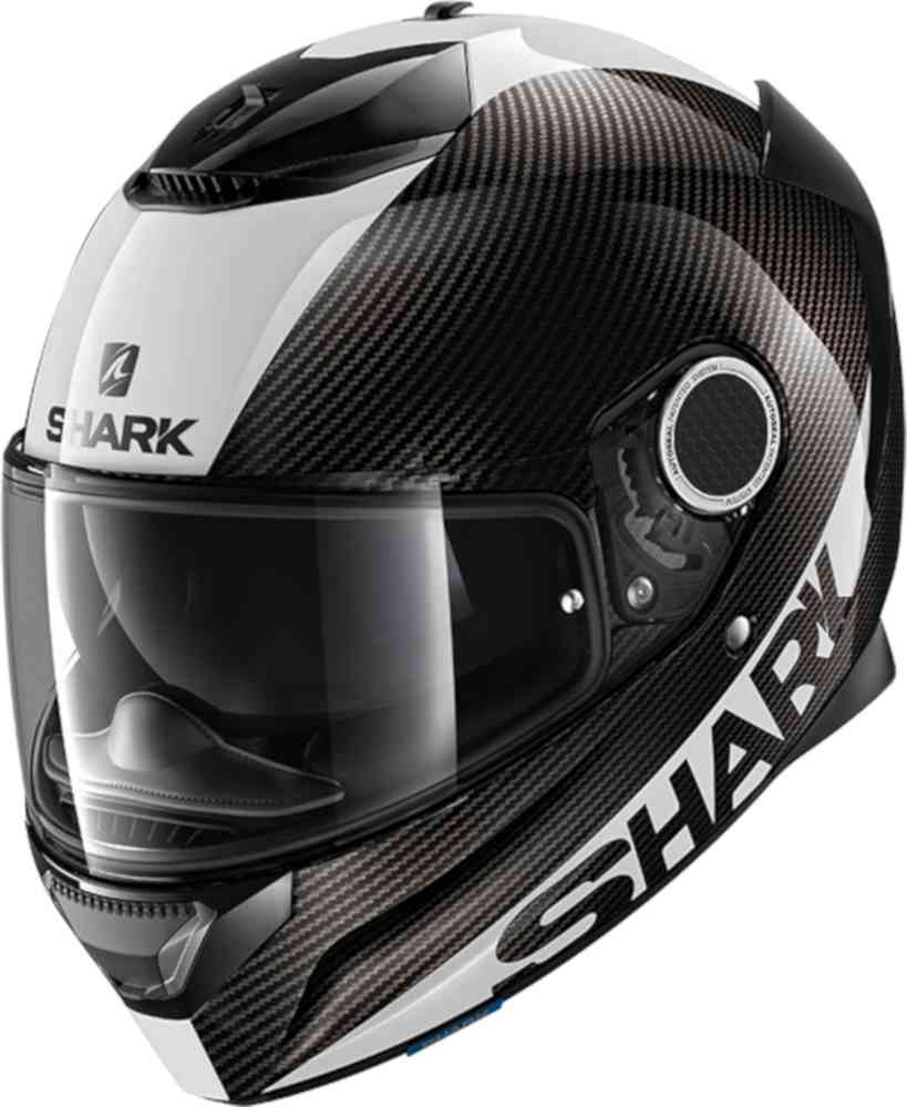 Спартанский карбоновый шлем Shark, черно-белый радиоуправляемая модель катера spartan tsm с электродвигателем