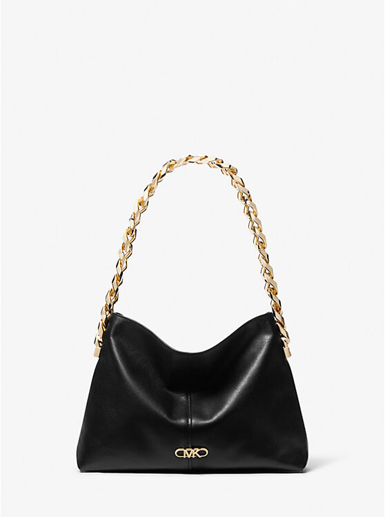 

Маленькая кожаная сумка через плечо Jordyn Michael Kors, черный