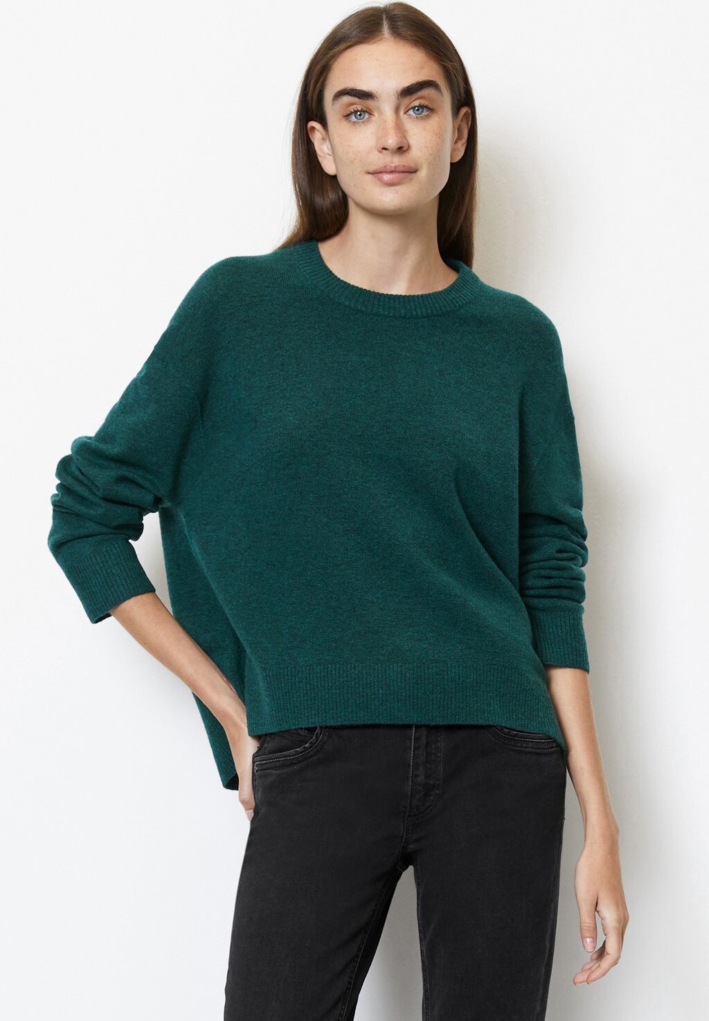 

Джемпер Marc O'Polo DENIM CUFF HEM, темно-бирюзовый