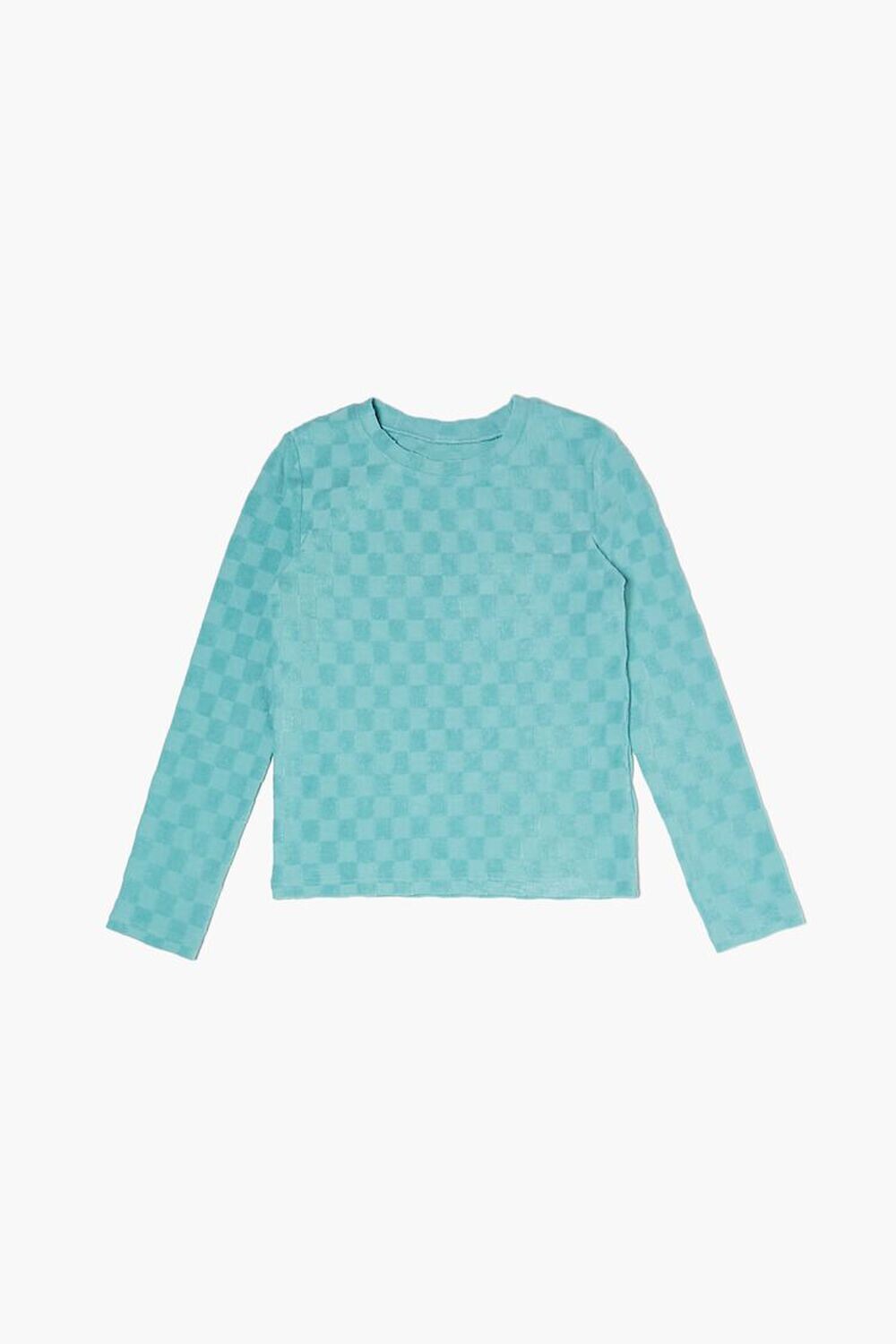 

Клетчатый топ для девочек Forever 21, синий