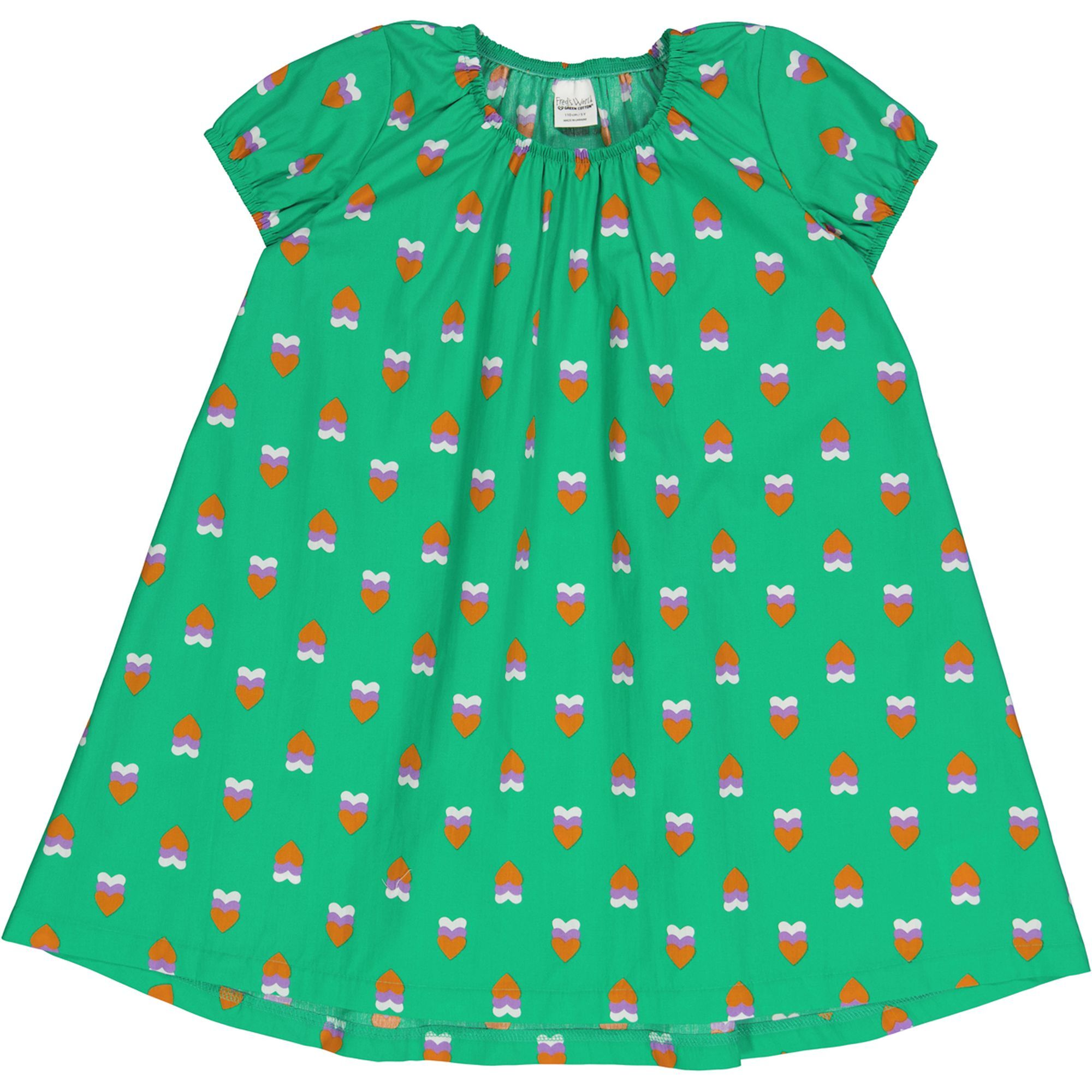 Платье Fred´s World by GREEN COTTON Kurzarm, цвет Grass/lavender/Tangerine
