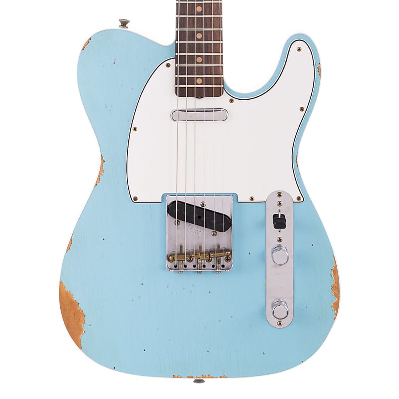 Электрогитара Fender Custom Shop 1960 Bound Telecaster Relic, Lark Custom - Daphne Blue