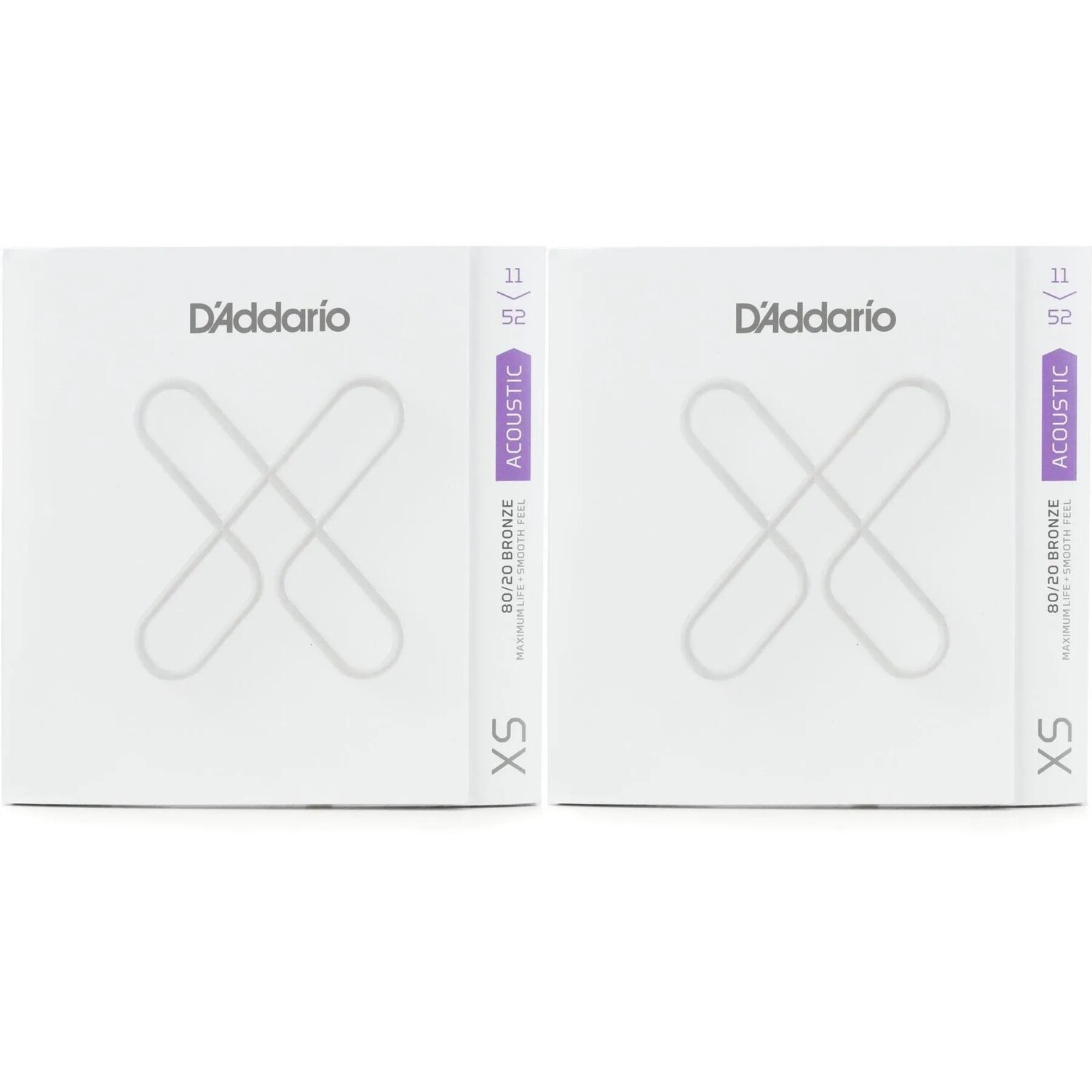 

Новые струны для акустической гитары D'Addario XSABR1152 XS 80/20 Bronze — .011-.052 Custom Light (2 шт.)