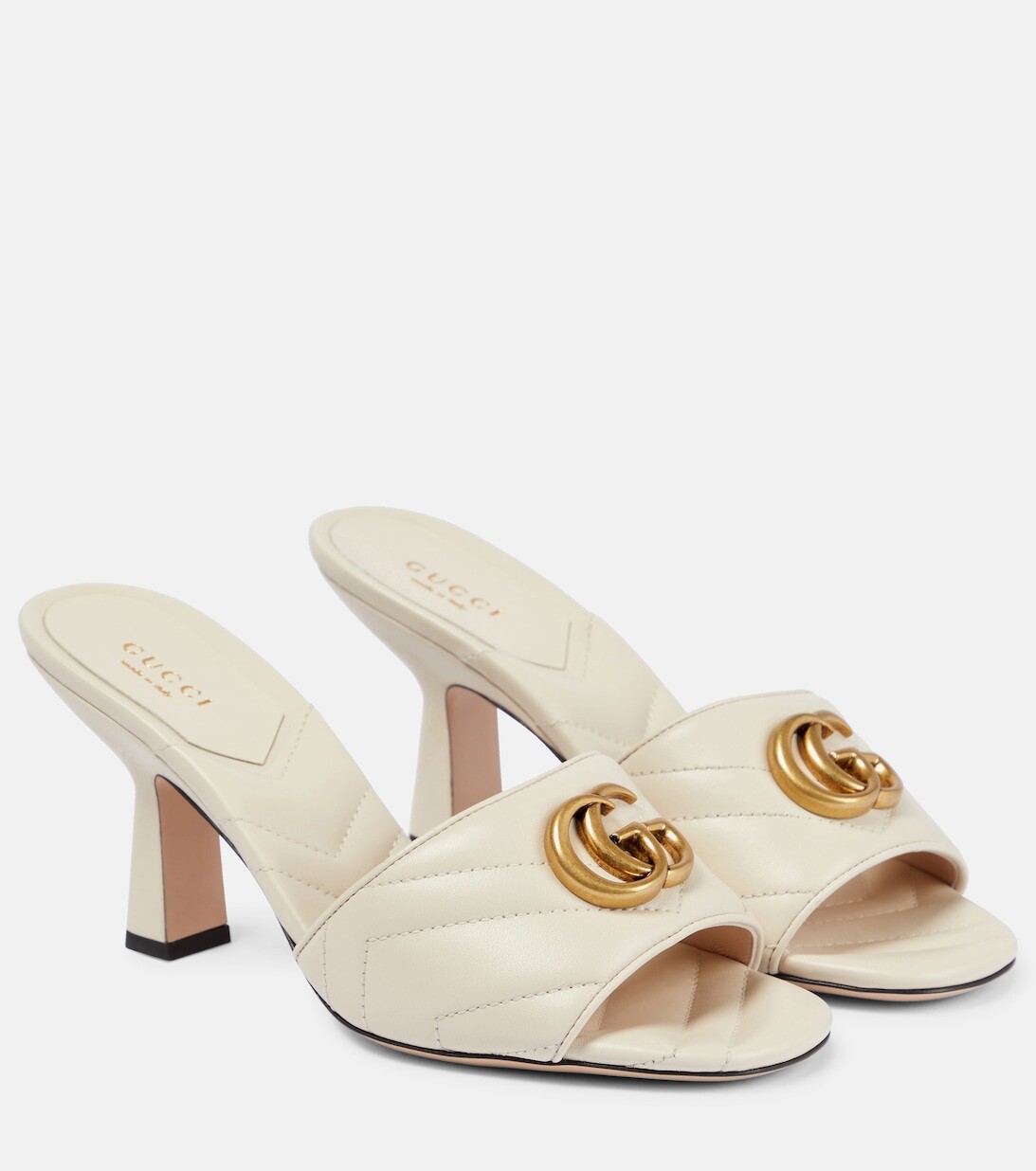 

Сандалии с двойной буквой G Gucci, белый