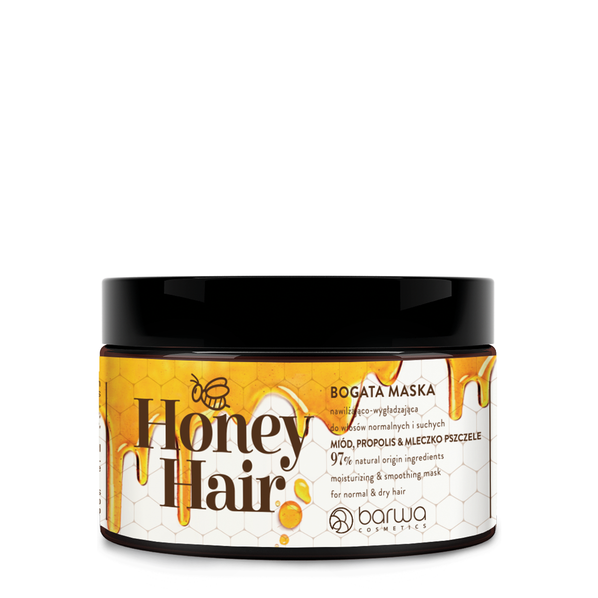 Увлажняющая и разглаживающая маска для волос Barwa Honey Hair, 220 мл