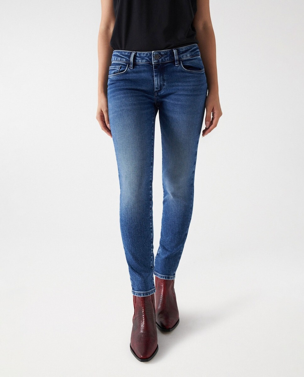 

Женские джинсы скинни с низкой посадкой Salsa Jeans, синий