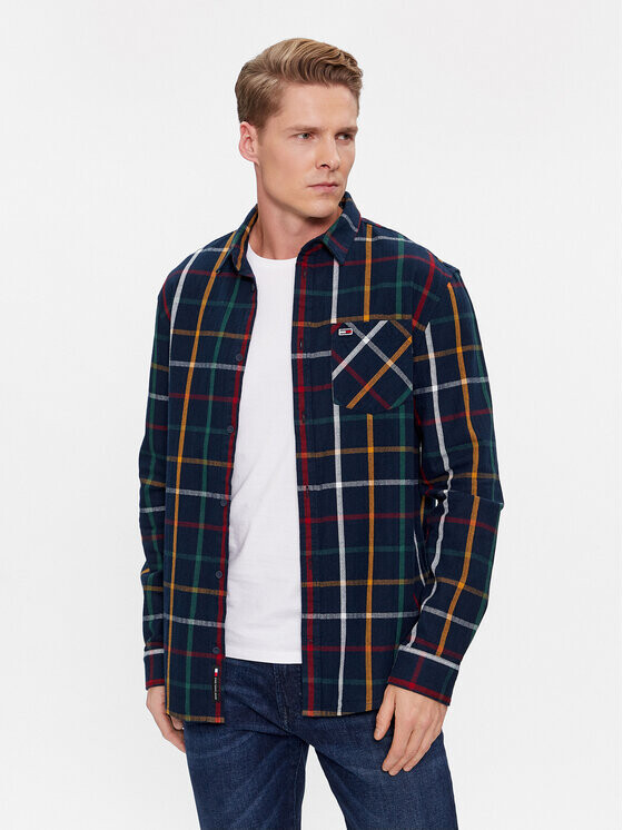 

Рубашка стандартного кроя Tommy Jeans, синий