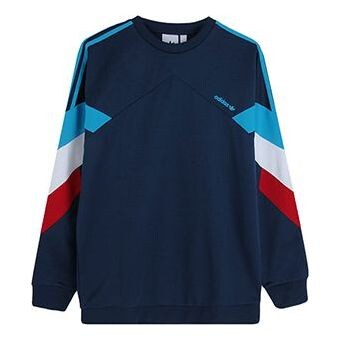 

Толстовка adidas originals Athleisure Casual Sports Colorblock Round Neck Blue, синий