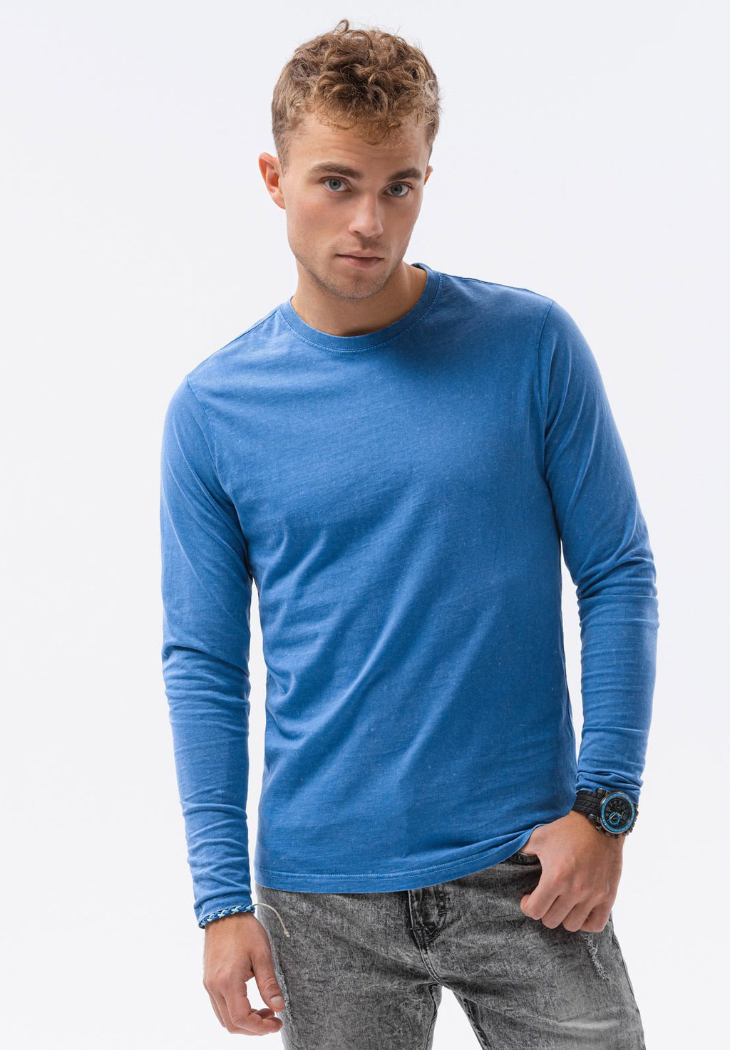 Рубашка с длинным рукавом Ombre, цвет blue