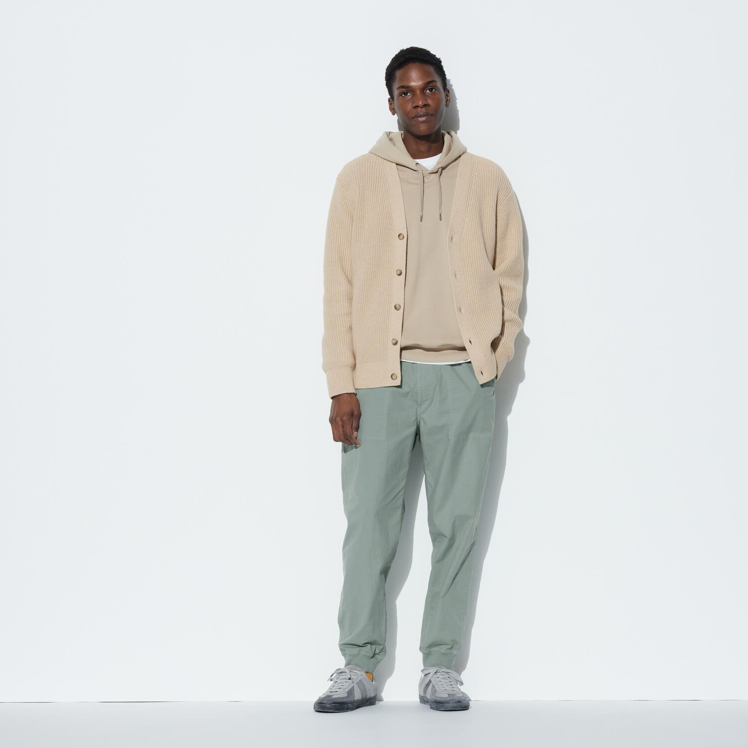 

Брюки UNIQLO хлопковые в рубчик, зеленый