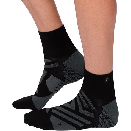 Носки Performance Mid мужские On Running, цвет Black/Shadow compression sock wholesale 6 pairs nursecompression sock leg compression socks stockings running nurse running sock outdoor