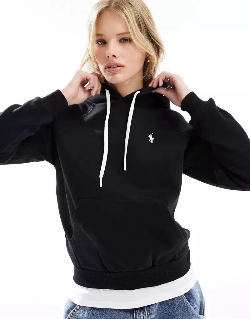 

Черная толстовка с логотипом Polo Ralph Lauren