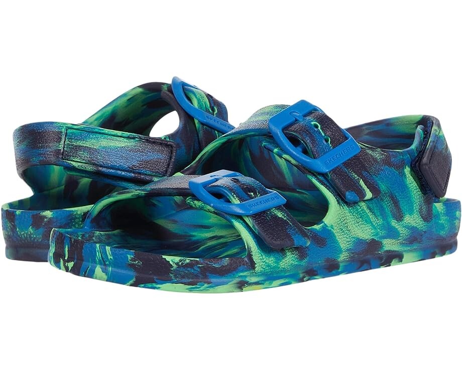 

Сандалии Skechers Foamies Lil Cali Blast - Party Colors, цвет Blue/Lime