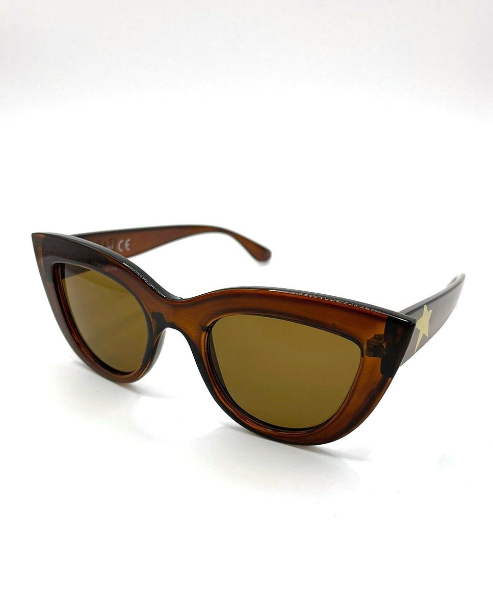 Коричневые женские солнцезащитные очки кошачий глаз Starlite Starlite, коричневый солнцезащитные очки золотой