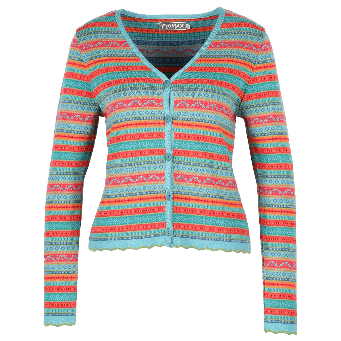 

Кардиган Flomax Women's Kurzjacke Fee, цвет Türkis/Bunt