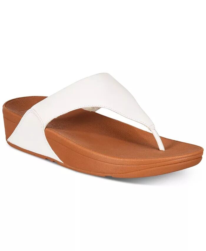 

Женские кожаные сандалии Lulu с ремешками на носке FitFlop, белый