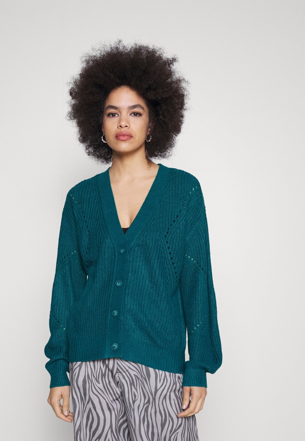 

Кардиган VILA Vioa Pointelle Cardigan, оттенок ели, Зеленый