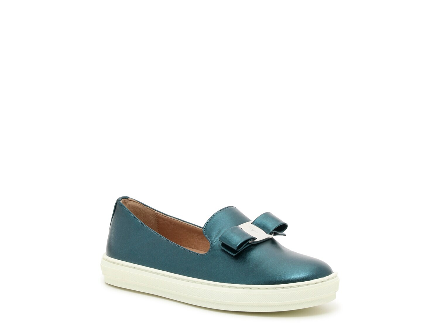 

Слипоны Salvatore Ferragamo Novello Ballerina - детские, синий