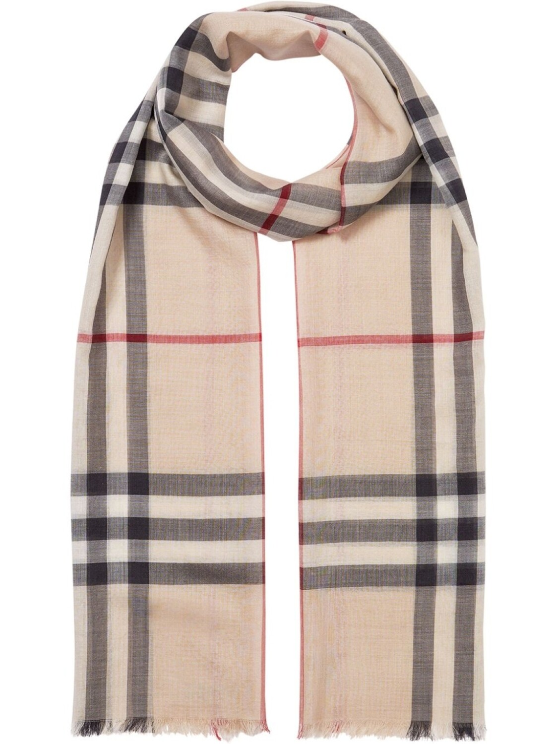 

Burberry объемный шарф в клетку Vintage Check, нейтральный цвет