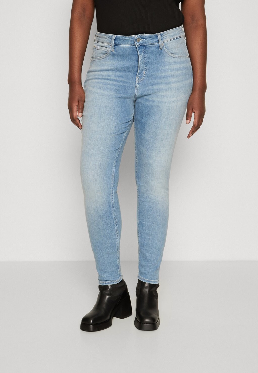 

Джинсы скинни HIGH RISE SKINNY PLUS Calvin Klein Jeans Plus, цвет denim light