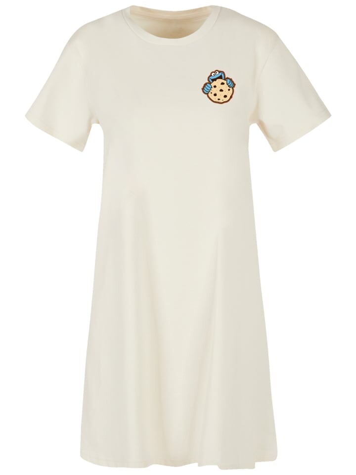 

Футболка F4NT4STIC Kleid Sesamstraße Chocolate Cookie, цвет whitesand