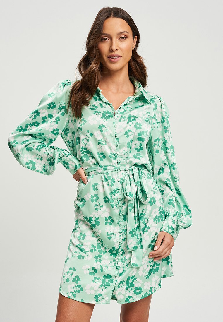 Платье-рубашка CALLI, зеленый