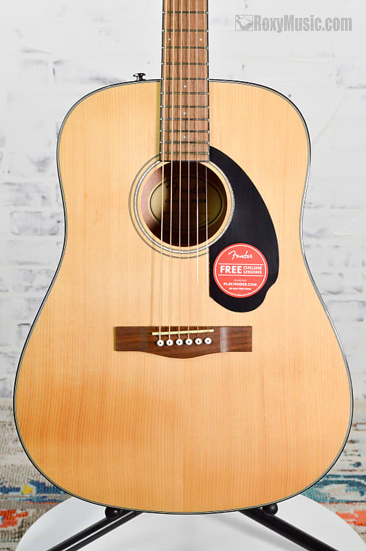 цена Акустическая гитара Fender CD60S Dreadnought Acoustic Guitar Solid Spruce Top Natural