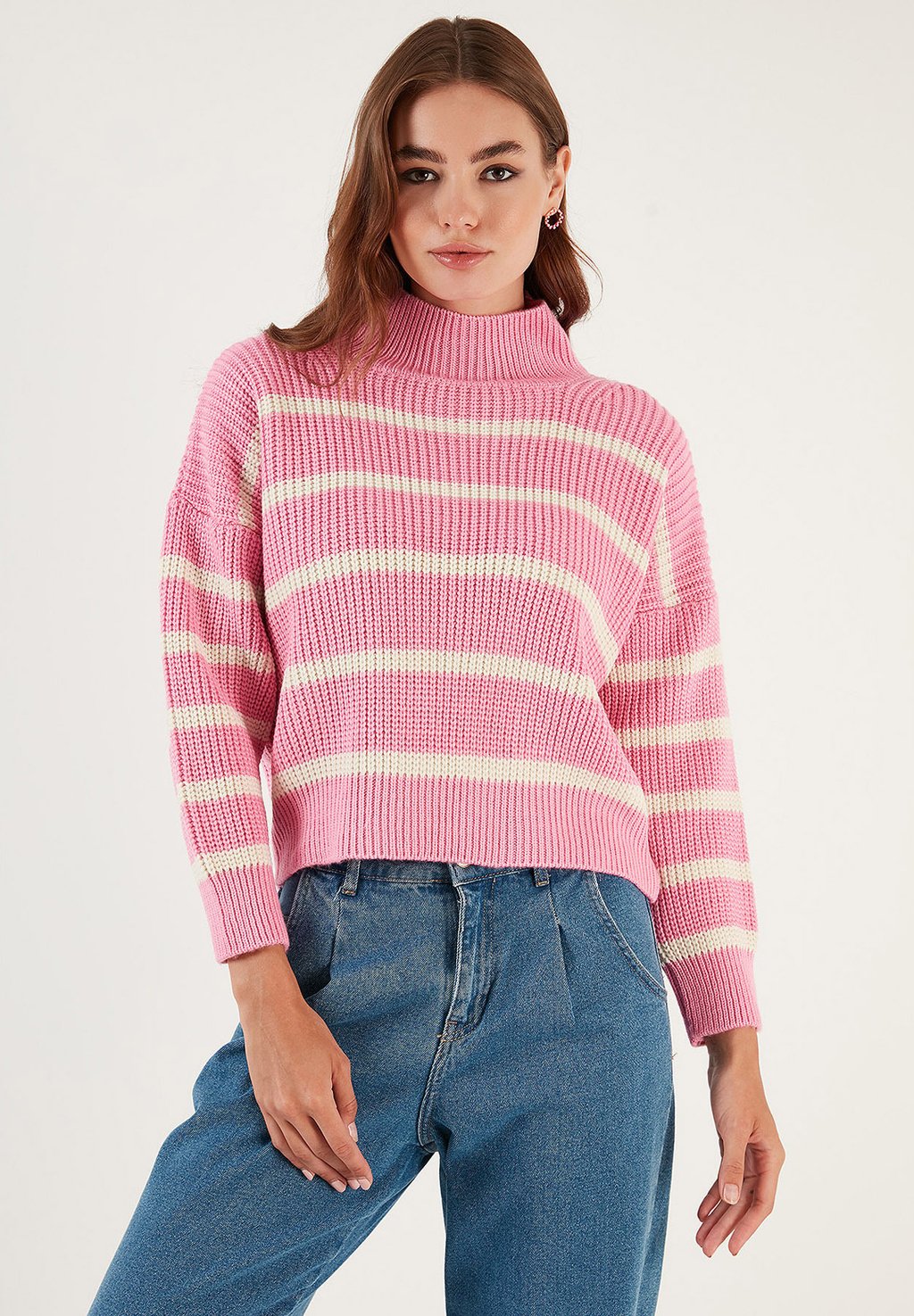 Вязаный свитер LELA, цвет pink cream