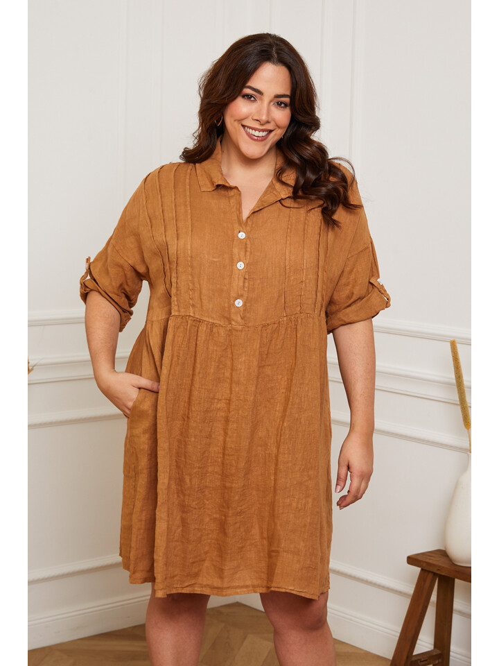 

Платье Plus Size Company Leinen Cerif, кэмел