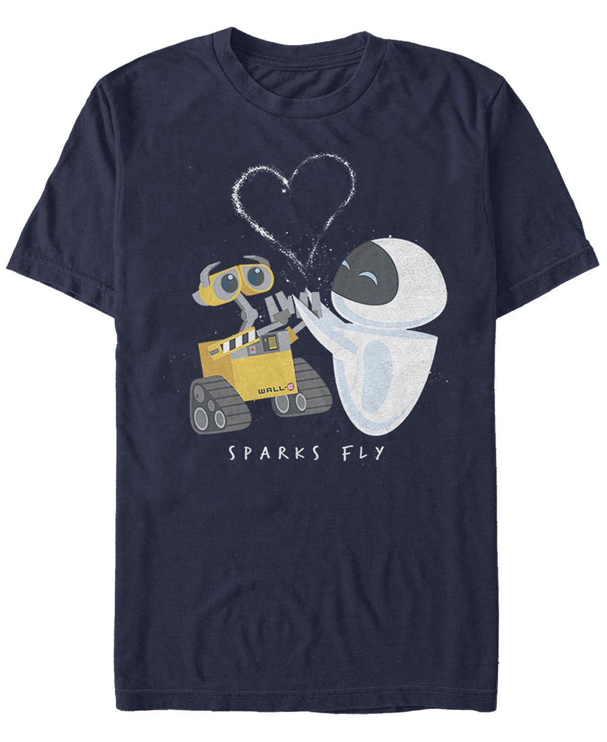 disney wall e level 5 Мужская футболка с короткими рукавами и круглым вырезом Sparks Fly Fifth Sun