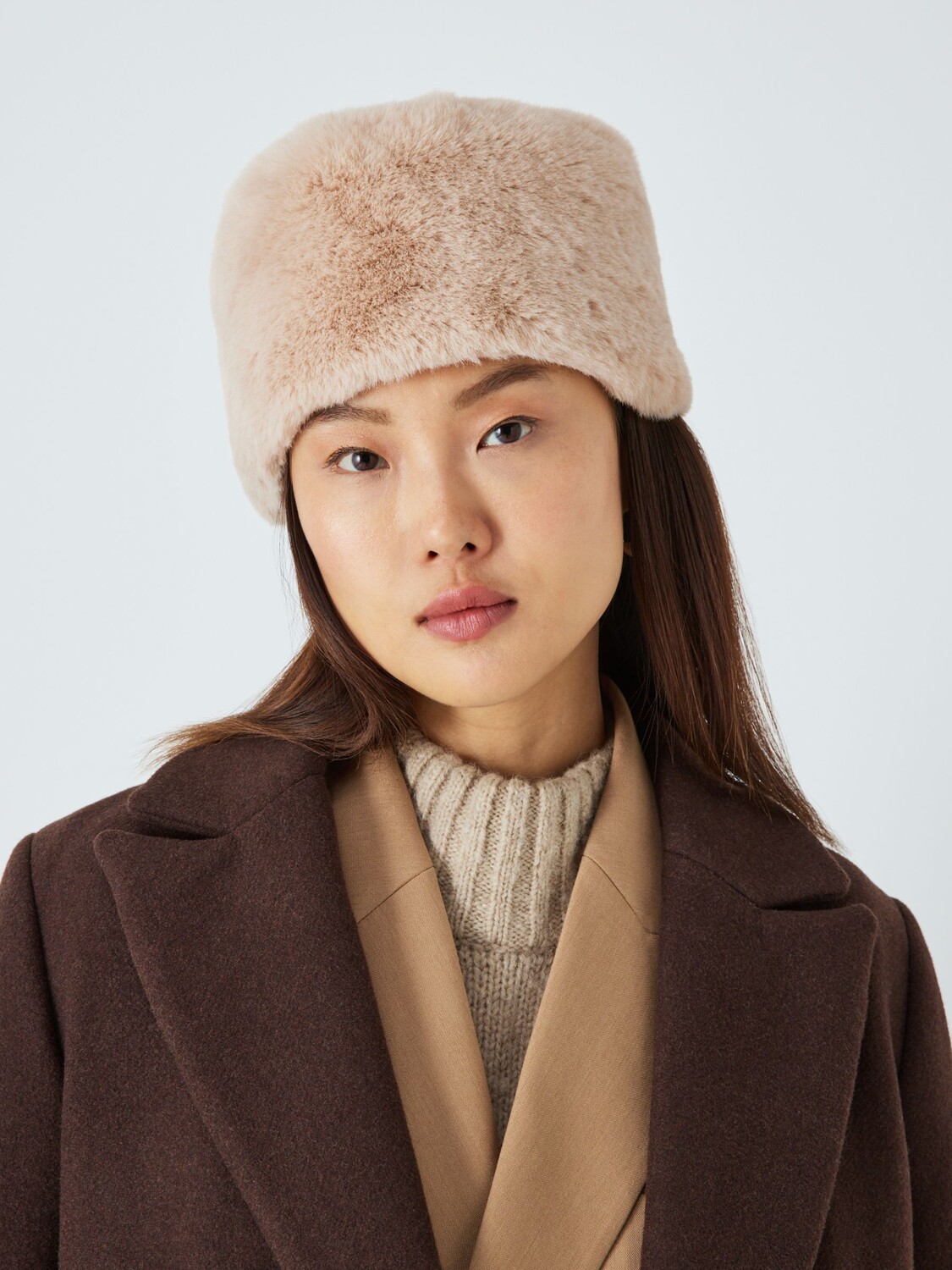 

Казачья шапка из искусственного меха John Lewis, естественный